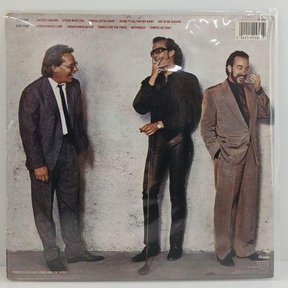 Huey Lewis and the News Fore! 1986 Vinyl Record Album LP Chrysalis OV-41534 - Picture 2 of 8